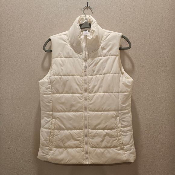 New Balance Women's Off White Puffer Vest Size Medium - Picture 1 of 5